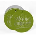 thumbnail image 2 of Inkdotpot Pack Of 50 Merry Christmas & Happy New Year Text Favor Paper Tags Craft Real Silver Foil Hang Tags, 2 of 7