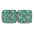 thumbnail image 3 of Uemuo Jungle Animals Printed 2 PCS Car Windshield Sun Shade, Auto Sun Heat and UV Rays Blocker, Foldable Automotive Front Window Sunshade Protector, 3 of 7