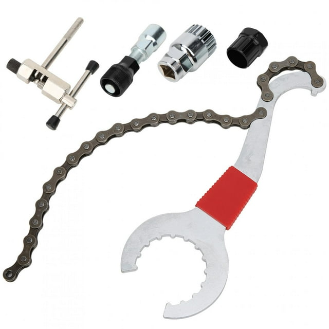 Herramienta de cadena de bicicleta, herramienta de reparación de bicicletas de 5 piezas Accesorios para bicicletas Kit de reparación de bicicletas Diseño de clase mundial