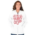 thumbnail image 4 of Never Look Back Positive Motivation Zip Hoodie Sweatshirt Women Brisco Brands S, 4 of 6