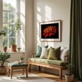 thumbnail image 2 of Red Zinnia - Photography Floral Flowers Botanical Nature Garden Summer Scenic Unframed Wall Art Print 22 x 28 inches, 2 of 5