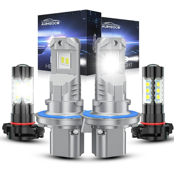 LED Headlight For Jeep Gladiator 2020-2023 Combo 9008 2504 High/Low Beam   Fog Light Kit