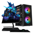 thumbnail image 1 of Computadora Escritorio Completa Xtreme PC Gaming AMD Radeon Vega 11 Ryzen 5 3400G 16GB SSD 1TB Monitor 23.8 75Hz WIFI Black gaming ligero, oficina, estudio y hogar, 1 of 6