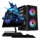 thumbnail image 1 of Computadora Escritorio Completa Xtreme PC Gaming AMD Radeon Vega 11 Ryzen 5 3400G 16GB SSD 1TB Monitor 23.8 75Hz WIFI Black gaming ligero, oficina, estudio y hogar, 1 of 6