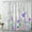 Purple and Gray, variant on HVEST Spring Floral Shower Curtain, Watercolor Flower and Butterfly Bathroom Curtain Rustic Wildflower Polyester Fabric Decor Curtain with Hooks, 60X72 inch