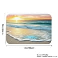 thumbnail image 4 of SPXUBZ non slip Flannel floor mat Beach Sunset Landscape for Bathroom Kitchen Bedroom Decor 16x24 inch, 4 of 5