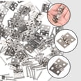 thumbnail image 4 of REACHISE 50 Sets Small Mini Hinges Decorative Vintage Mini Brass Hinges for Wooden Jewelry Box, 4 of 8