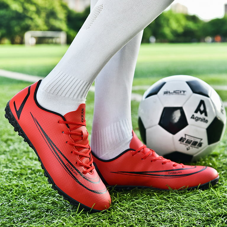 FULORIS Outdoor Men Soccer Cleats Low Top Football Shoes Trainer Sneakers 