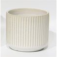 thumbnail image 1 of Beige & White Striped Planter, 1 of 1