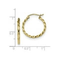 thumbnail image 2 of 10k Twist Polished Hoop Earring, 2 of 2