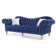 thumbnail image 3 of Glory Furniture Wilshire Traditional Sofa in Blue Velvet, 3 of 6