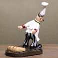 thumbnail image 3 of Estante para vinos de chef con bigote de resina, soporte de exhibición de botellas de vino simple y moderno, figura decorativa para mesa de cocina, barra, mostrador, mobiliario para el hogar,, 3 of 7