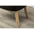 thumbnail image 3 of Button Tufted Charcoal Solid Wood Wingback Chairs with Nail Heads Set of 2 / Create Stylish Dining Setting, 3 of 7