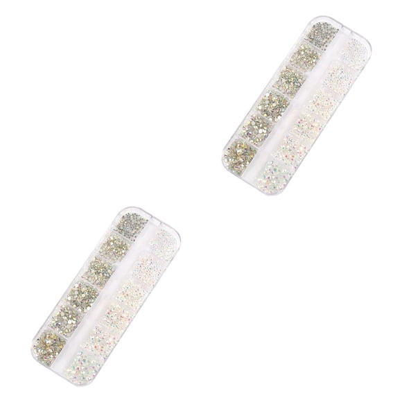 Soidarity 1 bolsa de cristal de cristal en forma especial, pequeños y llamativos diamantes de imitación personalizados para uñas, diferentes Type2 NO2
