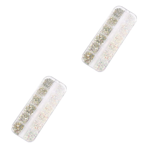 Soidarity 1 bolsa de cristal de cristal en forma especial, pequeños y llamativos diamantes de imitación personalizados para uñas, diferentes Type2 NO2