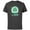 Charcoal, variant on Disney Princess Tiana’s Palace Snow Globe Holiday Sparkle - Short Sleeve Cotton T-Shirt for Adults - Customized-Black