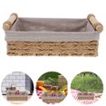 thumbnail image 4 of Cesta de almacenamiento multifuncional de cuerda de papel con asas, cesta de almacenamiento funcional, soporte de almacenamiento decorativo, cesta organizadora de artículos diversos para el hogar., 4 of 8