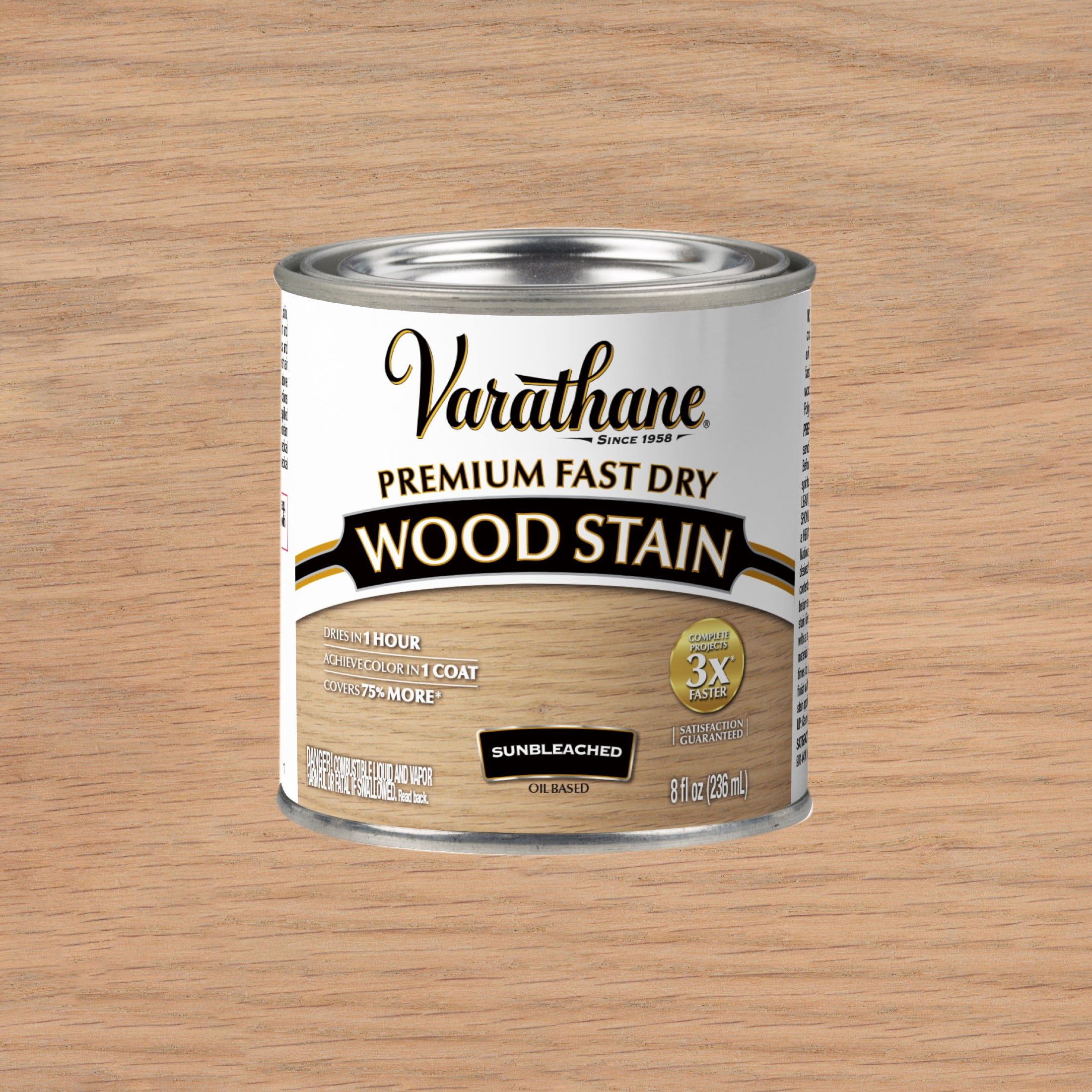 (2 pack) Sunbleached, Varathane Premium Fast Dry Wood Stain-262030, 8 fl oz
