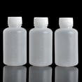 thumbnail image 2 of Bezall 50Pcs 50ml PE Plastic Empty Small Mouth Graduated Lab Chemical Container Reagent Bottle Sample Sealing Liquid Medicine Bottles, 2 of 4