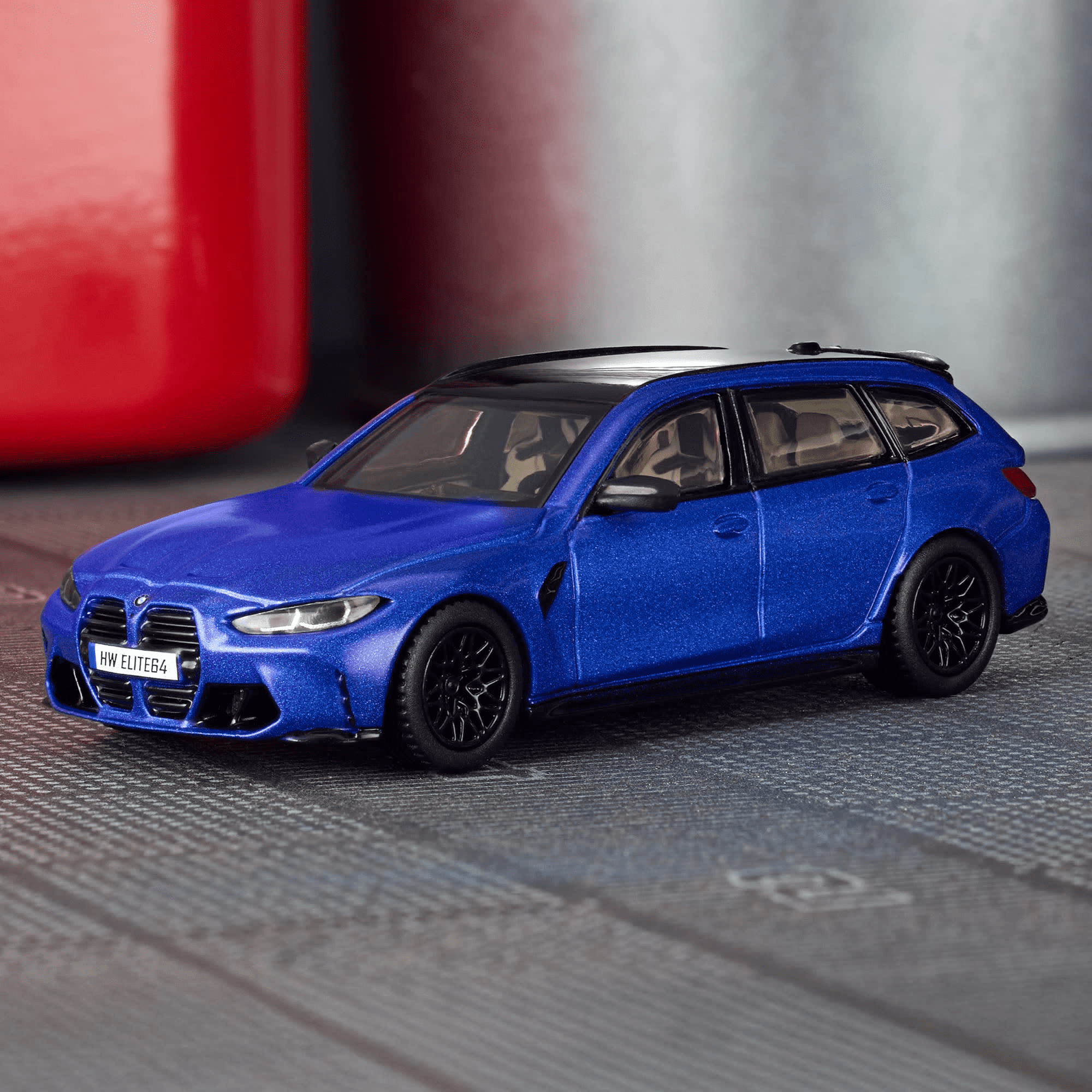 Hot Wheels Elite 64 BMW M3 Touring 1:64 Die-Cast Model with Real Riders Rubber Tires  Collector-Grade Adult Collectible Car HWR93