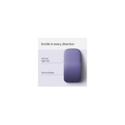 Microsoft - Surface Arc Bluetooth BlueTrack Ambidextrous Mouse - Wireless - Violet