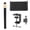39cm, variant on Versatile Clamping Tablets Stand Retractable Metal Rod Tablets Holder for 4.5-11Inch Screens Photography Video Recording