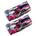 thumbnail image 2 of dianhelloya 1 Pair Faux Fur Socks Tie Dye Anti-cold Soft Attractive Keep Warm Delicate Leg Warmers for Stage Performance Rose Red, 2 of 8