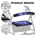 thumbnail image 5 of HELLHERO Hummingbird Rose Rollator Seat Back Cover for Unisex Easy to Clean Seat & Back Cover and Seniors Adult Easy Fit Protective Cover, 5 of 7