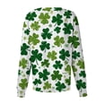 thumbnail image 4 of yuCgh Women's St. Patrick's Day Printed Long Sleeve Single Breasted Top, Casual Work Uniform, Nursing Shirt for Women,Light Green 2XL, 4 of 4