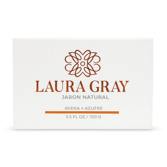 Jabon Natural Azufre-Avena Laura Gray Cuidado De La Piel