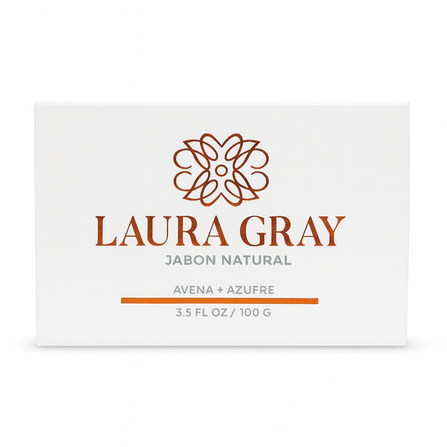 Jabon Natural Azufre-Avena Laura Gray Cuidado De La Piel