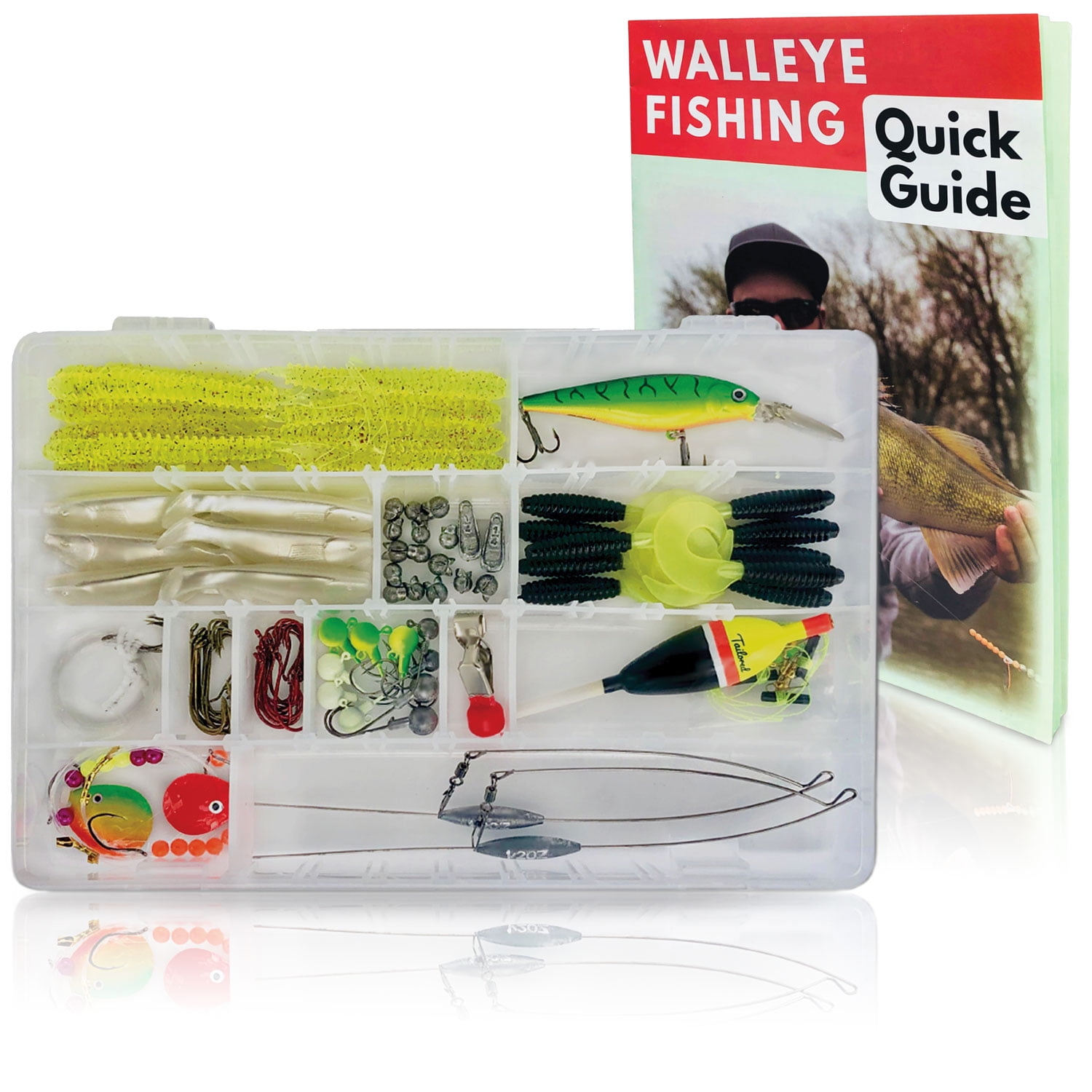 Tailored Tackle Walleye Fishing Kit 117 Pc Tackle Box with Tackle