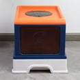 thumbnail image 1 of Large Space Enclosed Cat Litter Box With Lid Foldable Anti-Splashing Cat Litter Drawer Box Pet Toilet, 1 of 7
