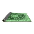 thumbnail image 2 of Ahgly Company Indoor Round Medallion Emerald Green Traditional Area Rugs, 8' Round, 2 of 4
