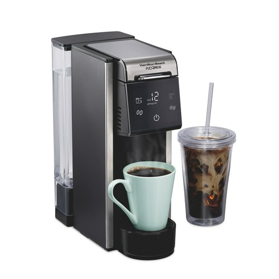 Hamilton Beach FlexBrew 4-in-1 Coffee Maker, Single Serve & Full Pot Coffee Brewer with Removable 45 oz Water Reservoir