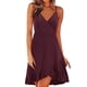 thumbnail image 1 of Vestido casual de verano con volantes, estilo italiano, ajustable, con escote en V y estampado floral para mujer, 1 of 6