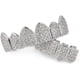 thumbnail image 3 of Parrilla Iced-Out Grillz chapada en oro de 18 quilates con barras de moldura adicionales incluidas Xemadio LRWJ452-6, 3 of 3