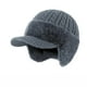 thumbnail image 1 of Gorro de Invierno de Punto, Gorro Forrado con Polar y Orejeras, Gorro Térmico Impermeable para Actividades al Aire Libre, Fabricado con Tejido que Absorbe la Humedad., 1 of 3