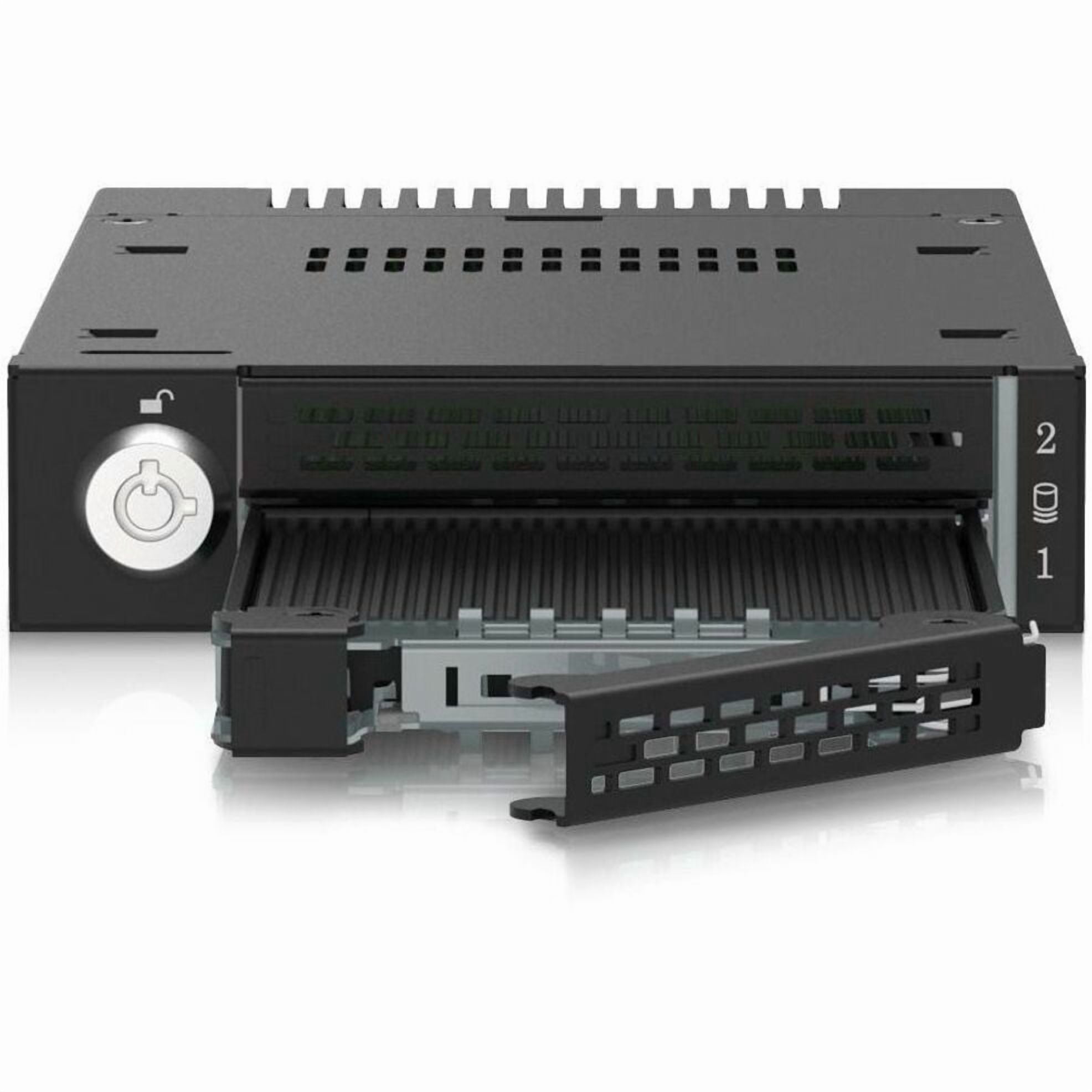 Icy Dock ToughArmor MB833MK-B V2 Drive Enclosure for 3.5" M.2, PCI Express NVMe 4.0 - SFF-8654 SlimSAS Host Interface Internal - Black (mb833mk-bv2)