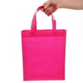 thumbnail image 3 of BESTYASH 30-Pack Reusable Non-Woven Fabric Shopping Bags Rosy Color Tote Bags for Parties and Everyday Use, 3 of 8