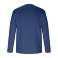 thumbnail image 4 of yoeyez Men's Sun Protection Shirts Solid Color Long Sleeve Sunscreen Shirt Lightweight Breathable Spf Rash Guard for Fishing Hiking Swimming Running Navy,XL, 4 of 7