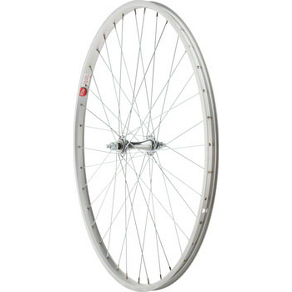 StaTru Front Wheel 26 x 1 3/8 Silver Alloy Rim Bolton Axle, Includes