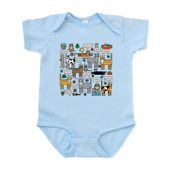 CafePress - What Cats Say Body Suit - Baby Light Bodysuit, Size Newborn - 24 Months