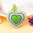 thumbnail image 3 of Langgg Keyring Keyholder DIY Small Decorative Purse Pendent Multipurpose Sweet Gift Workmanship Bag Decor Heart Keychain Light Green 1Set, 3 of 6
