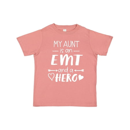 

Inktastic My Aunt is an EMT and a Hero Gift Toddler Boy or Toddler Girl T-Shirt