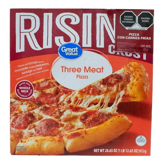 Pizza Great Value con Carnes Frías 812 g