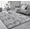 T-Light Grey, variant on BRICHOEE Shag Area Rug, 4'x6' Indoor Ultra Soft Plush Tie-Dyed Dark Grey Rugs for Living Room, Non-Skid Modern Nursery Faux Fur Rugs for Home Decor