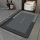 thumbnail image 2 of Alfombra de baño súper absorbente de diatomita, de secado rápido, lavable, fácil de limpiar. Rectángulo Negro L, 2 of 7