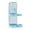 Blue, variant on Bathroom Storage Organizer Stand with Toothbrush Cups and Transparent Lid for Electric Toothbrushes, Toothpaste, and Makeup Brushes