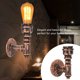 thumbnail image 1 of Soporte de luz de pared de metal industrial vintage restaurante bar lámpara de decoración del hogar rojo oxidado, 1 of 8